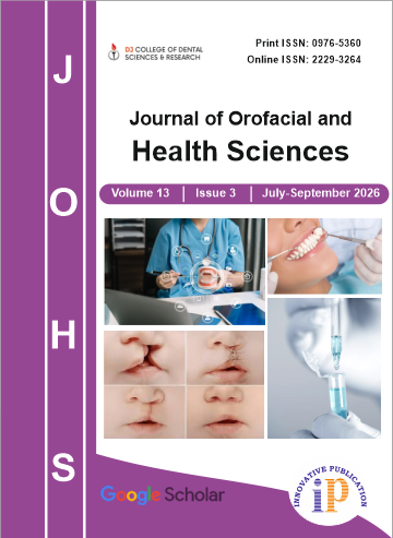 Journal of Orofacial and Health Sciences