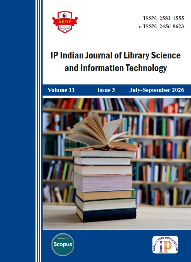 IP Indian Journal of Library Science and Information Technology