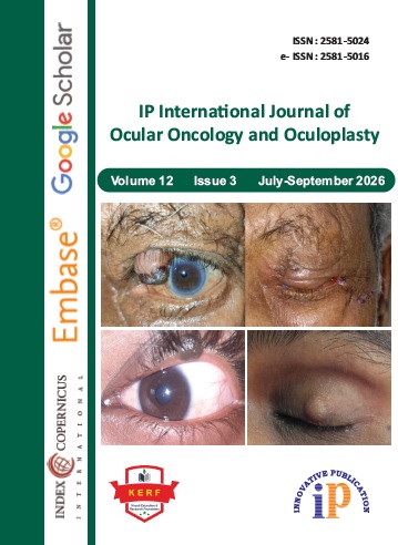 IP International Journal of Ocular Oncology and Oculoplasty